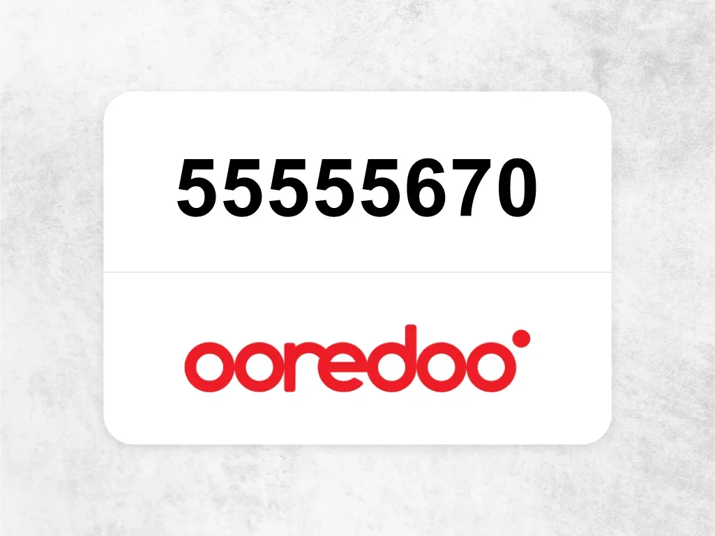 Ooredoo Mobile Phone  55555670