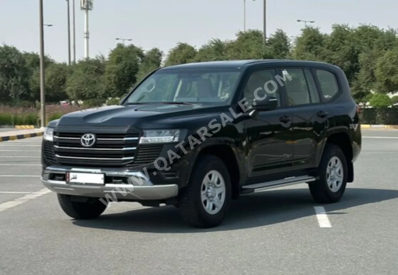 تويوتا  لاند كروزر  جي اكس  2024  اوتوماتيك  47,000 كم  6 سلندر  دفع رباعي  اس يو في  أسود  تحت الضمان