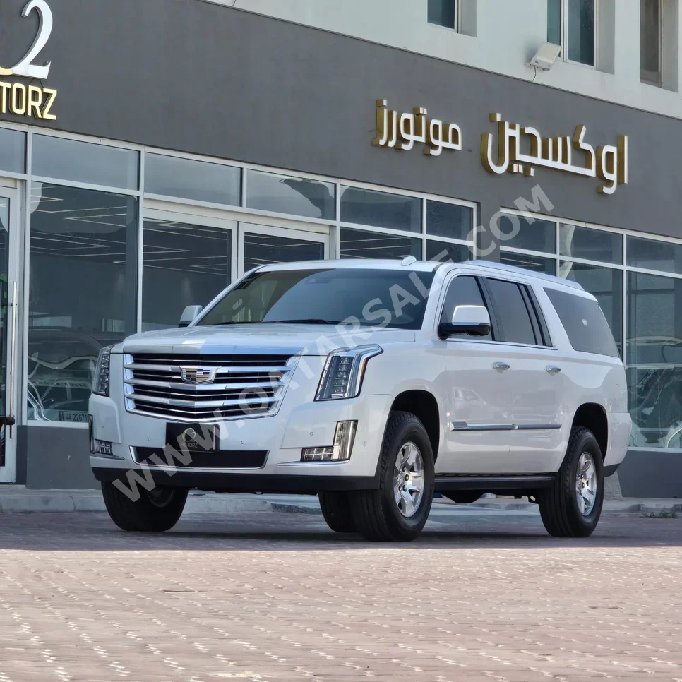كاديلاك اسكيليد 2017 اوتوماتيك 107,000 كم 8 سلندر دفع رباعي اس يو في أبيض