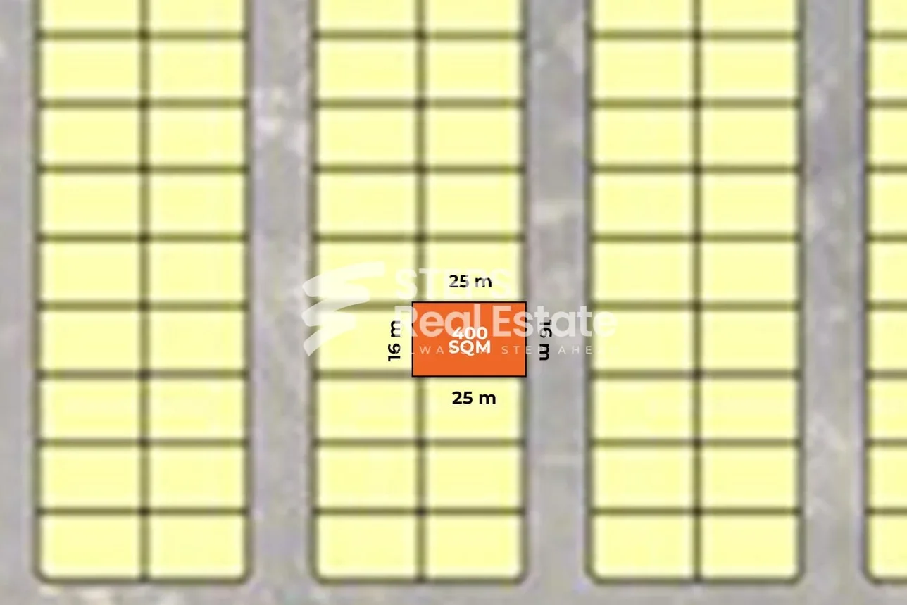 اراضي للبيع  في لوسيل  -المساحة 400 متر مربع