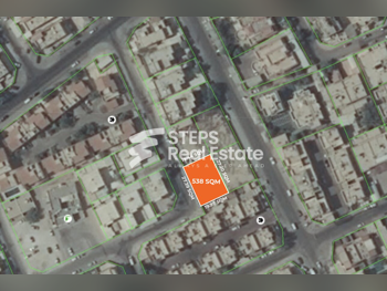 اراضي للبيع  في الدوحة  - المطار القديم  -المساحة 538 متر مربع