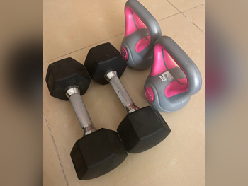 أثقال - الدامبل الثابتة - ارك - مستدير - أسود