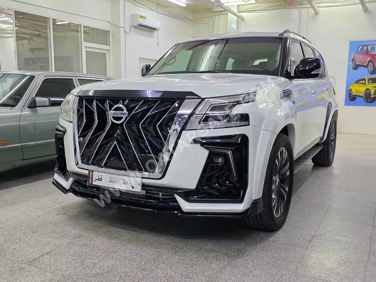 نيسان باترول اس اي 2013 اوتوماتيك 226,000 كم 8 سلندر دفع رباعي اس يو في أبيض