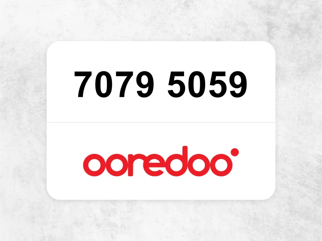 Ooredoo Mobile Phone 7079 5059
