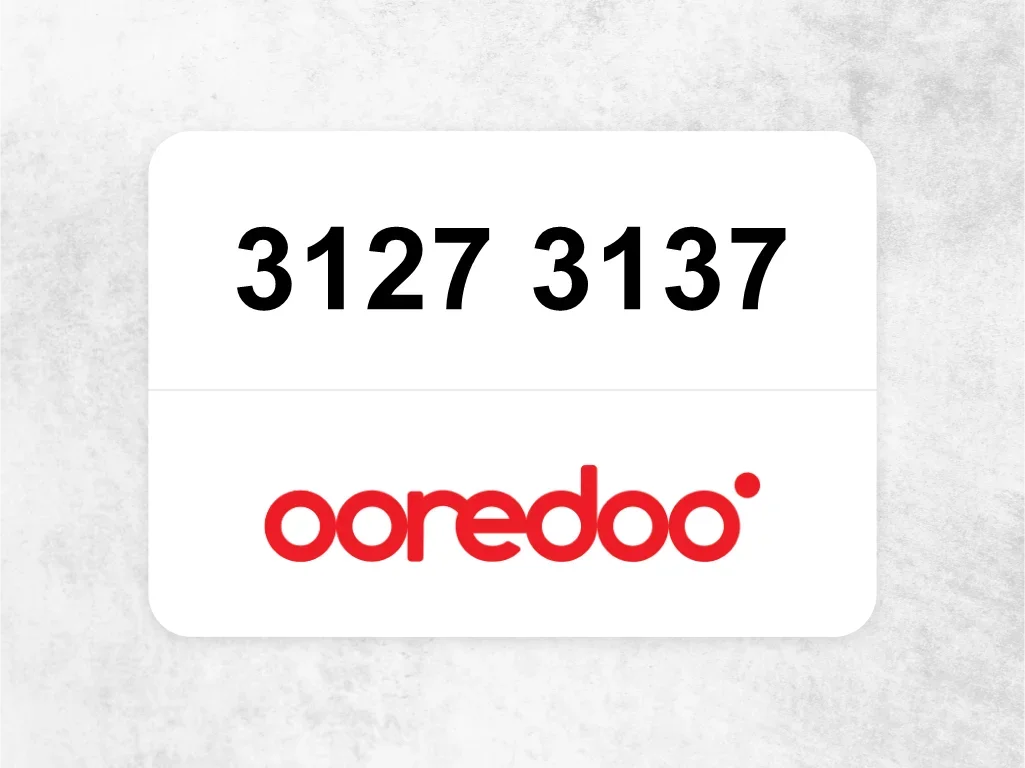 Ooredoo Mobile Phone  3127 3137