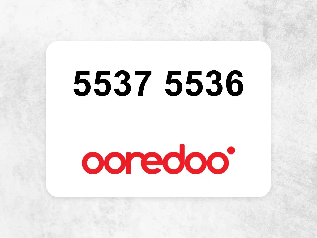 Ooredoo Mobile Phone  5537 5536