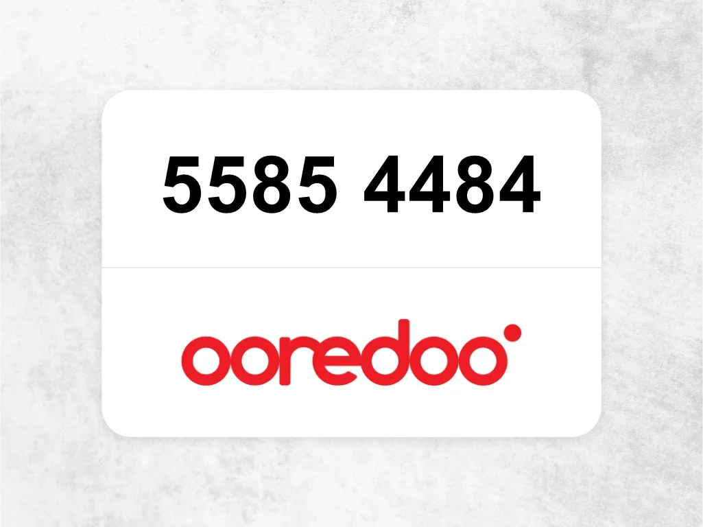 Ooredoo Mobile Phone  5585 4484
