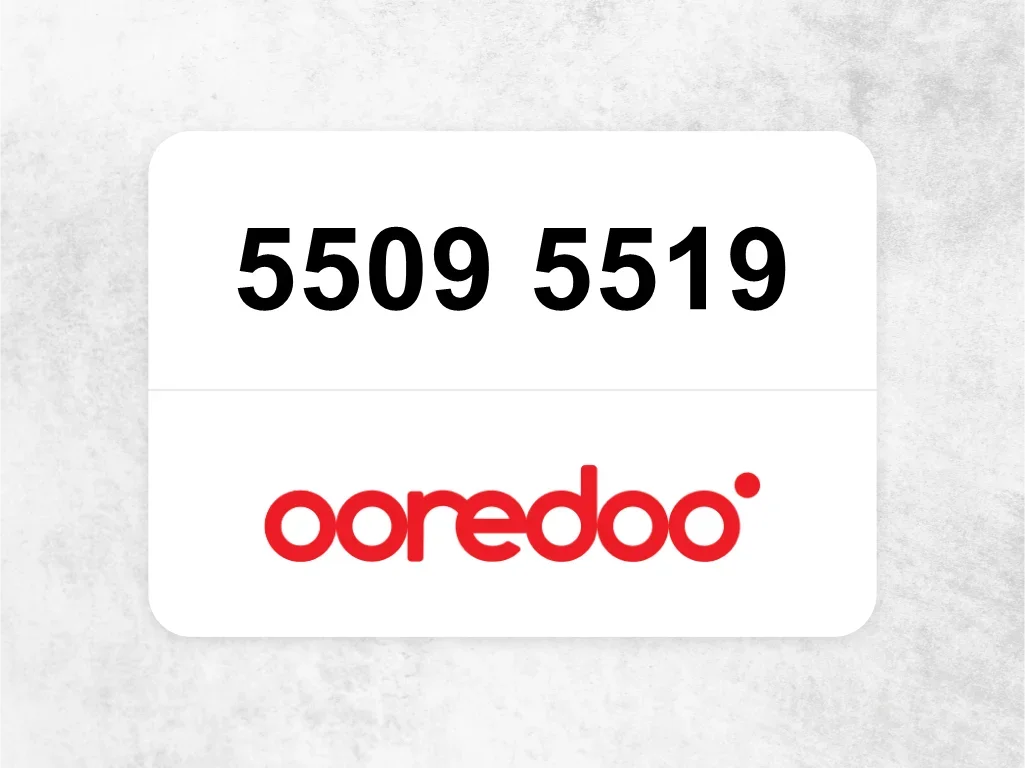Ooredoo Mobile Phone  5509 5519
