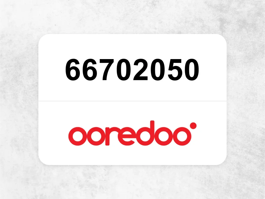 Ooredoo Mobile Phone  66702050
