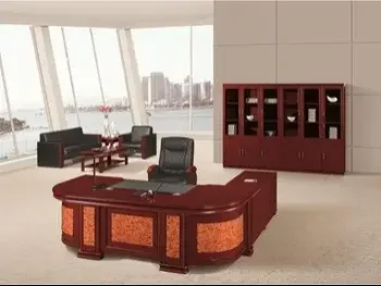 Desks & Computer Desks - Luxury Executive Desk  - Multicolor  - With Chest of 3 Drawers