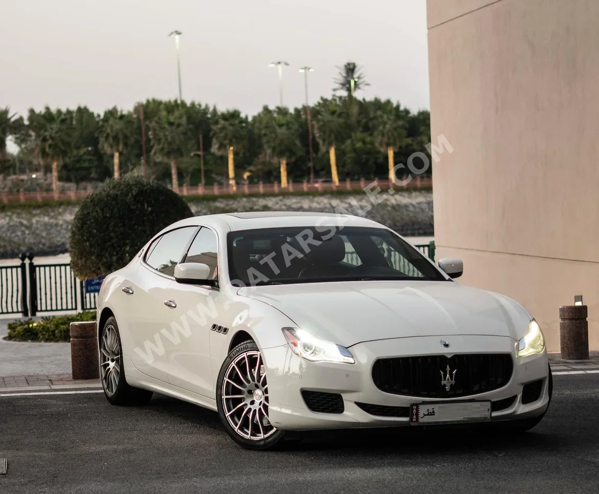 Maserati Quattroporte GTS 2016 Automatic 90,000 Km 8 Cylinder Rear Wheel Drive (RWD) Sedan White