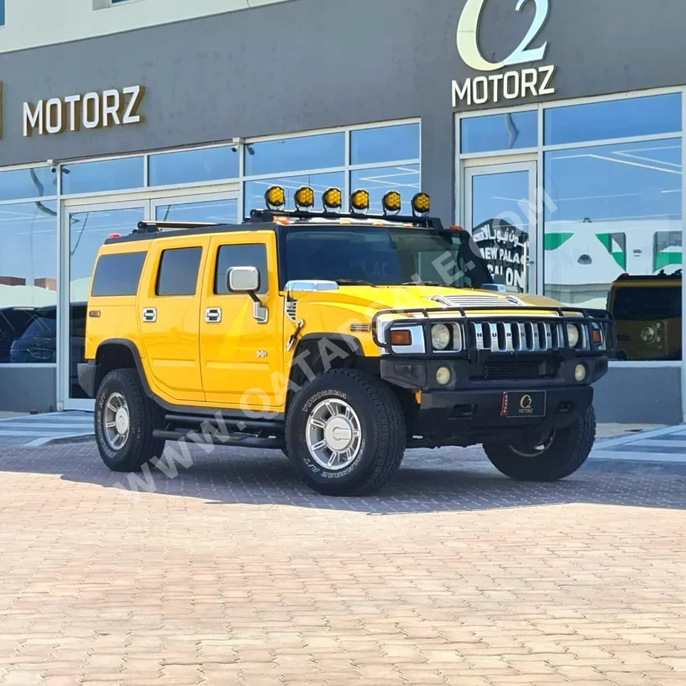همر اتش 2 2005 اوتوماتيك 335,000 كم 8 سلندر دفع رباعي اس يو في أصفر