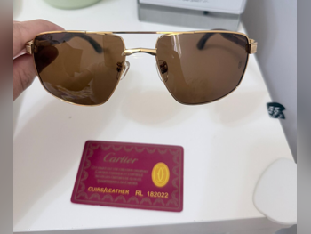 نظارة شمسية  بنى  بيضوي  رجالي