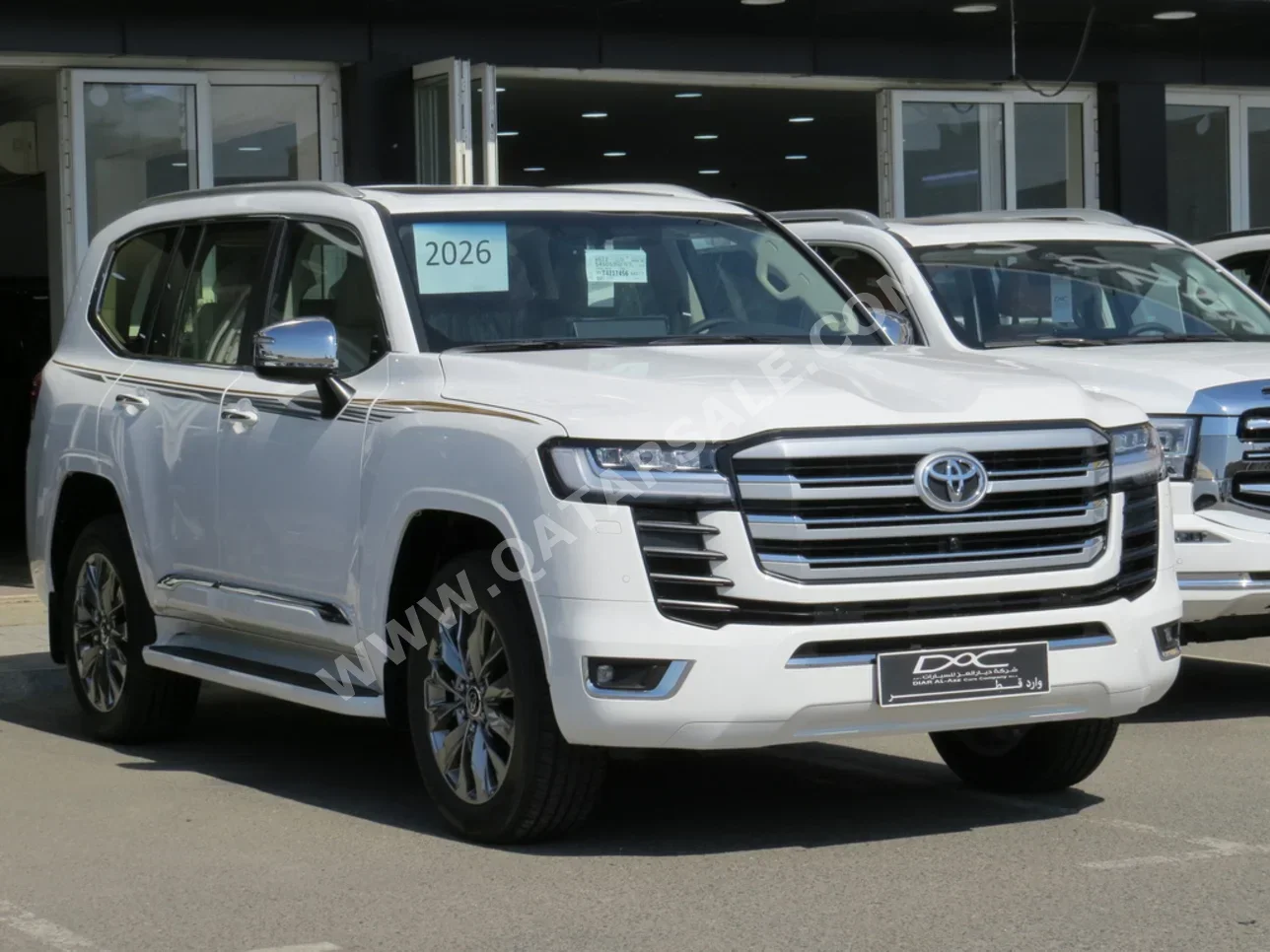 تويوتا  لاند كروزر  في اكس توين توربو  2026  اوتوماتيك  0 كم  6 سلندر  دفع رباعي  اس يو في  أبيض  تحت الضمان