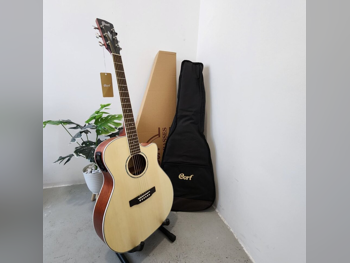 Electro-Acoustic Guitar Godin Beige & Brown 2021 88 China Bag Case Included Warranty / For Professional