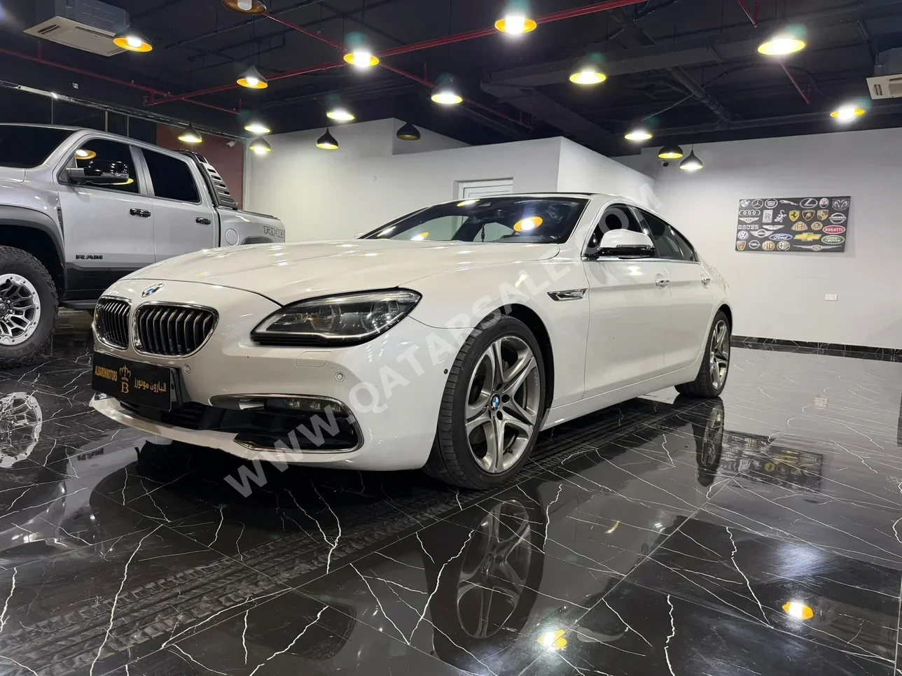 بي ام دبليو الفئة - السادسة 640i 2016 اوتوماتيك 146,000 كم 6 سلندر دفع خلفي سيدان أبيض