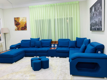 الأرائك والكنب والكراسي - أزرق