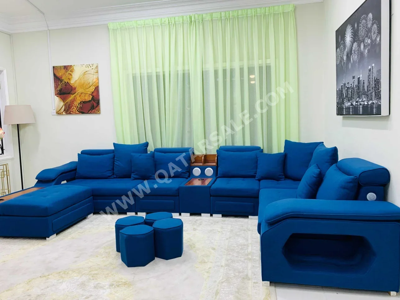 Sofas, Couches & Chairs - Blue