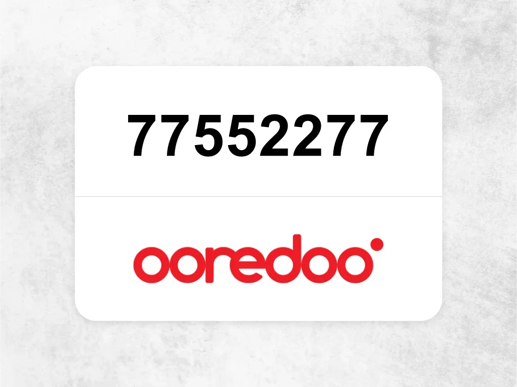 Ooredoo Mobile Phone 77552277