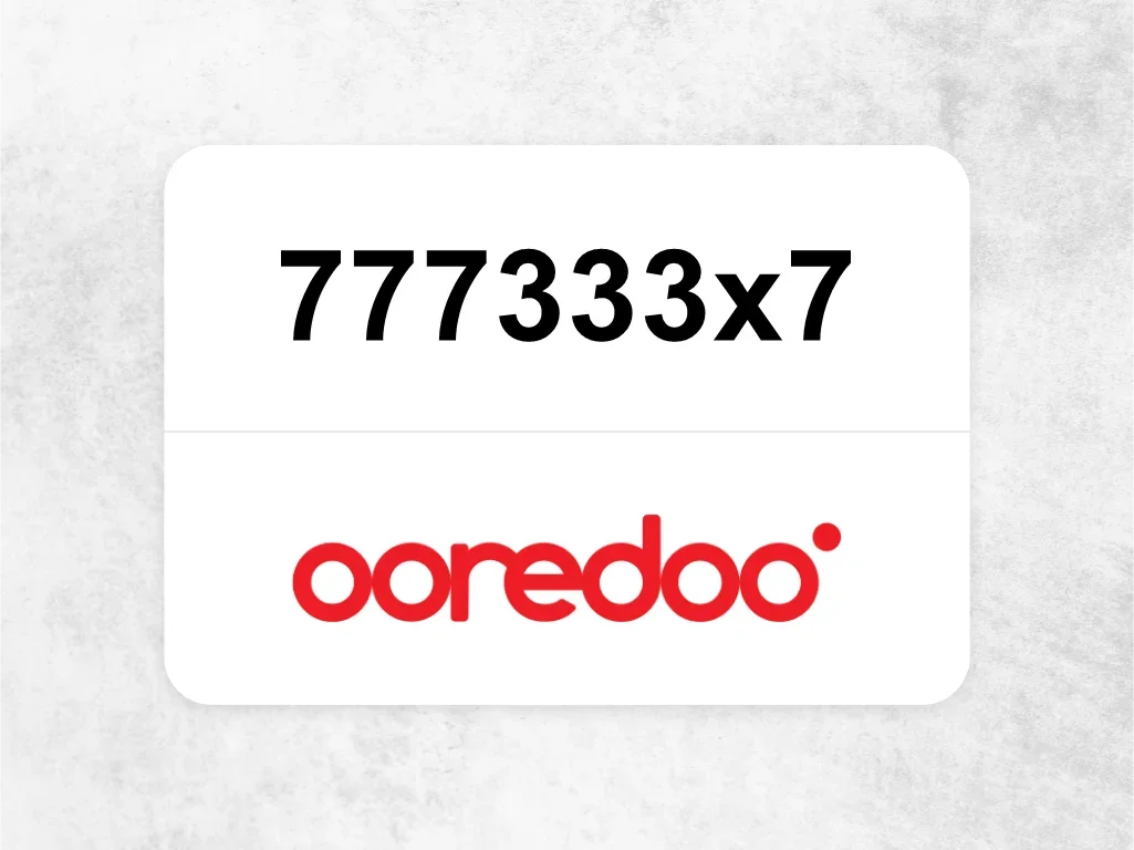 Ooredoo Mobile Phone 777333x7