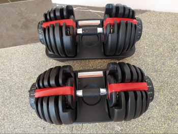 أثقال - دامبل قابل للتعديل - مستدير - أسود