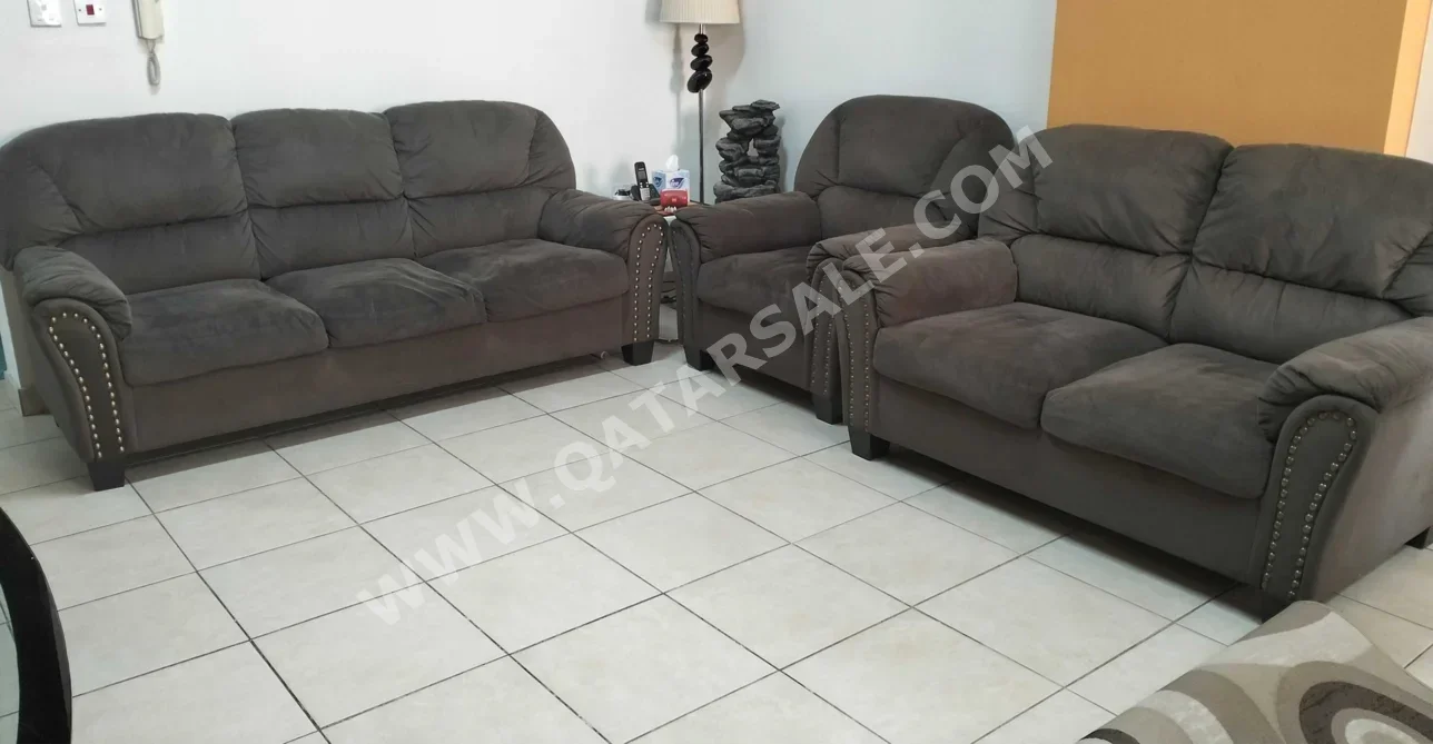 الأرائك والكنب والكراسي بان ايماريتس  طقم كنب  - بني