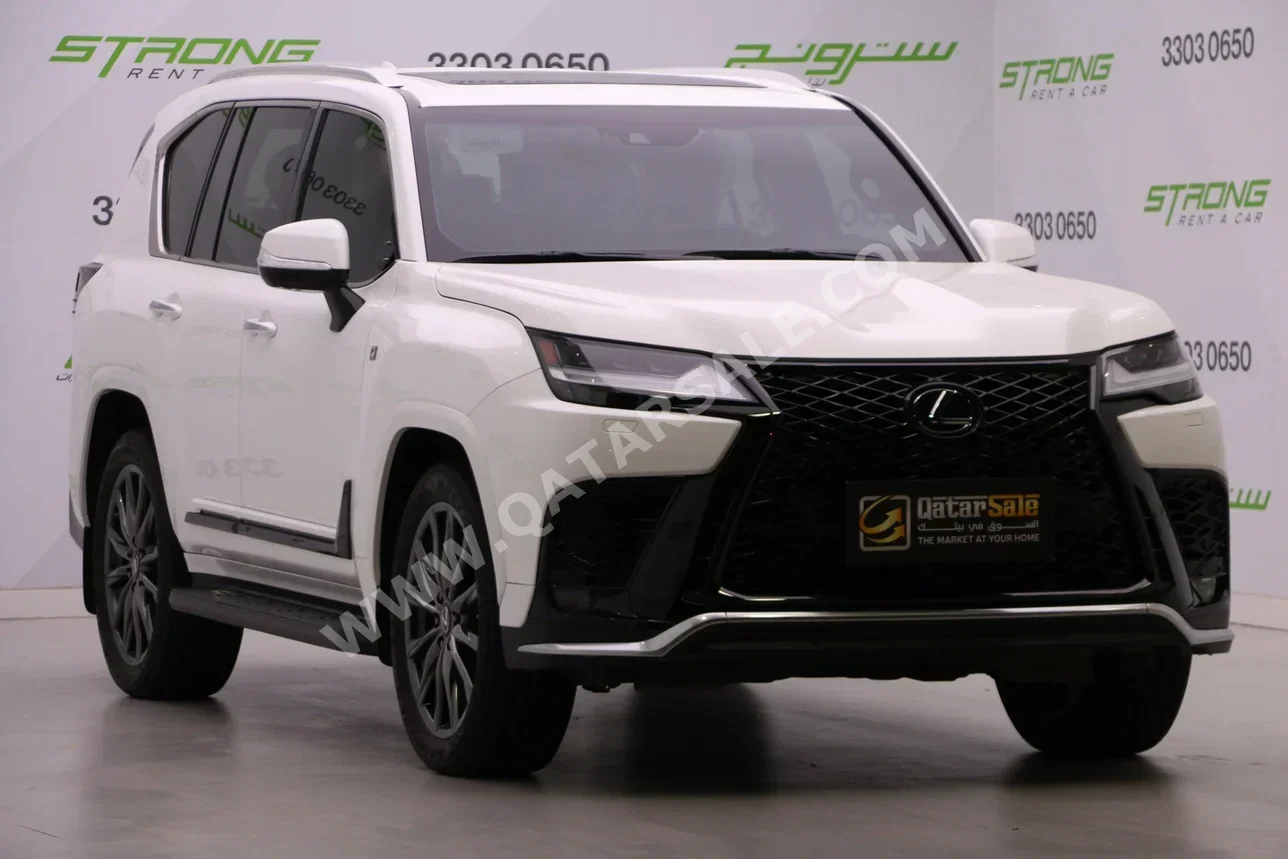 Lexus LX 600 F Sport 2023 Automatic 29,000 Km 6 Cylinder Four Wheel Drive (4WD) SUV White With Warranty
