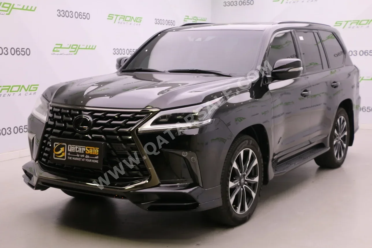 لكزس ال اكس 570 اس بلاك ايديشن 2021 اوتوماتيك 97,800 كم 8 سلندر دفع رباعي اس يو في أسود