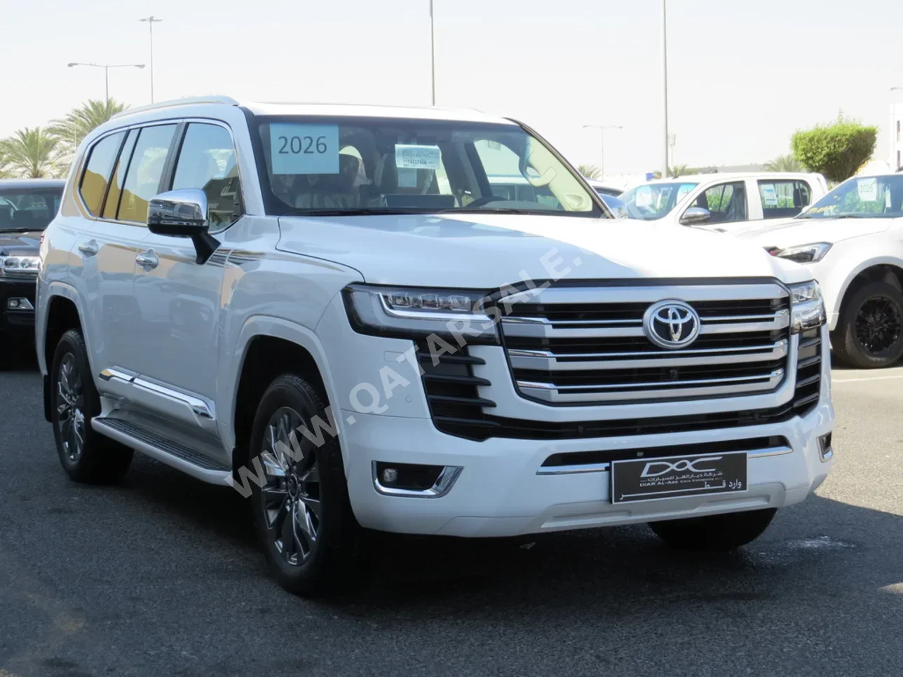 تويوتا  لاند كروزر  في اكس توين توربو  2026  اوتوماتيك  0 كم  6 سلندر  دفع رباعي  اس يو في  أبيض  تحت الضمان