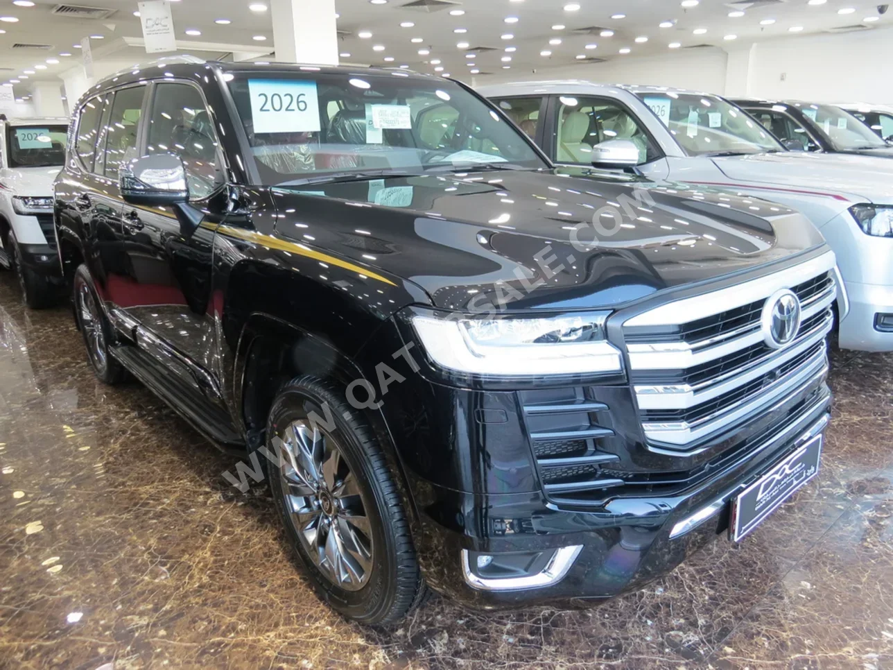 تويوتا  لاند كروزر  في اكس ار توين توربو  2026  اوتوماتيك  0 كم  6 سلندر  دفع رباعي  اس يو في  أسود  تحت الضمان