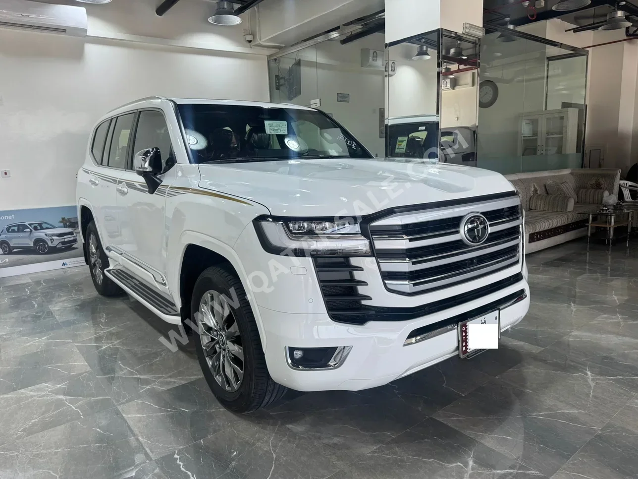 تويوتا  لاند كروزر  في اكس ار توين توربو  2026  اوتوماتيك  0 كم  6 سلندر  دفع رباعي  اس يو في  أبيض  تحت الضمان