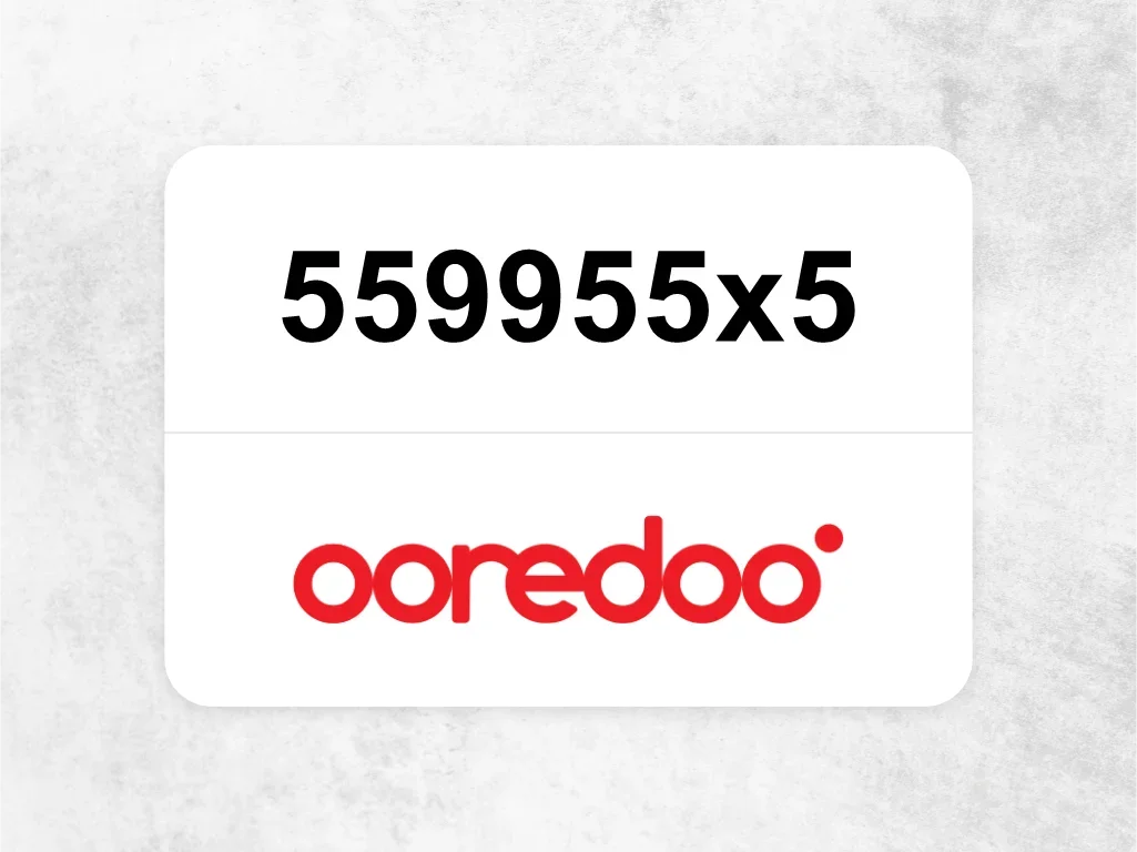 Ooredoo Mobile Phone  ‏559955x5