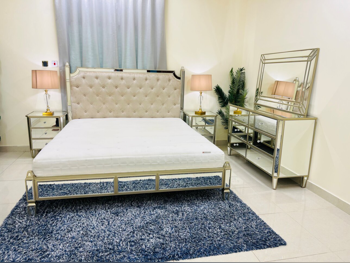 Bedroom Sets - Midas  - 4 Pieces Set  - Gold