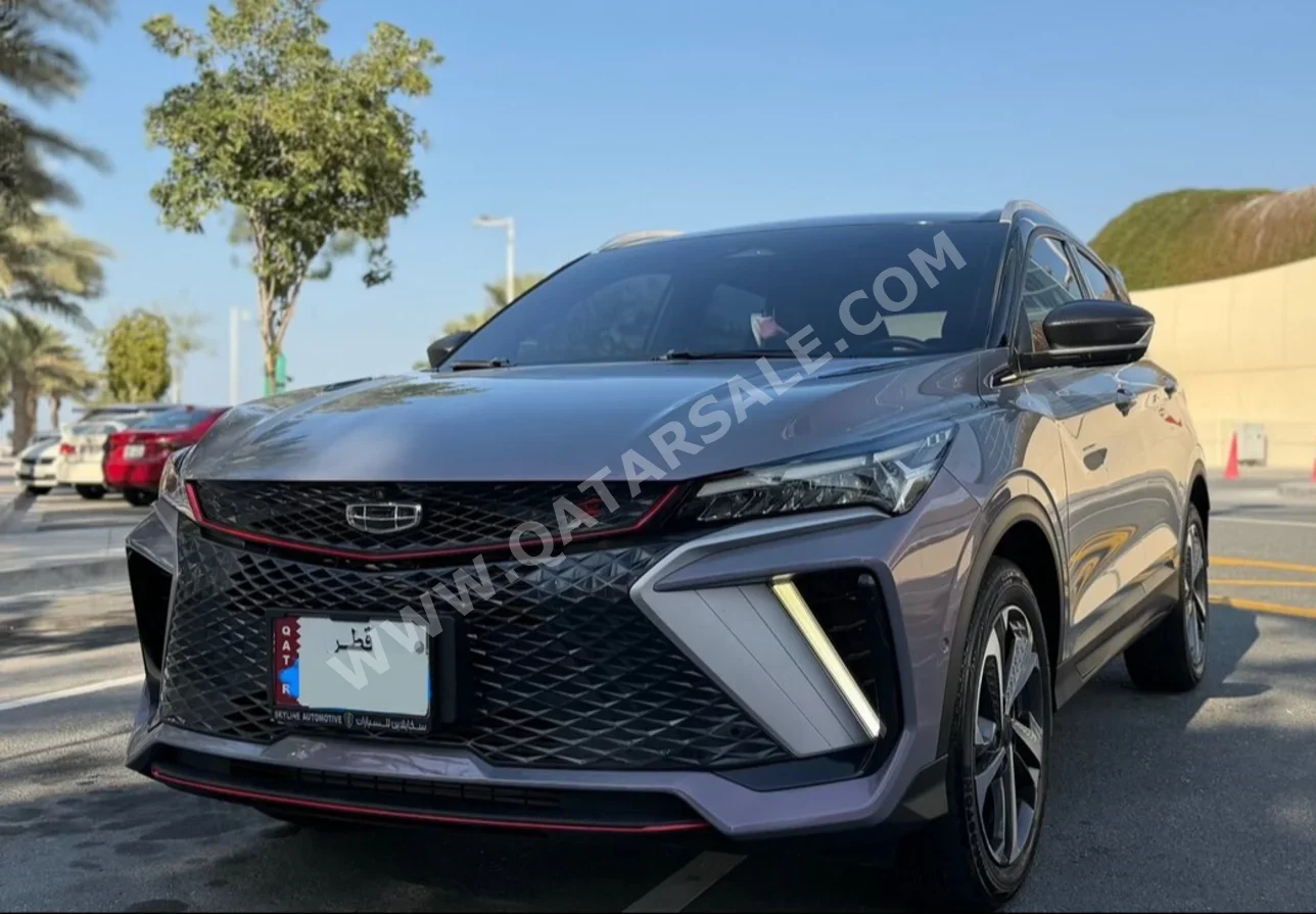 جيلي كوول راي سبورت ليميتد 2024 اوتوماتيك 41,000 كم 4 سلندر سحب امامي اس يو في بنفسجي تحت الضمان