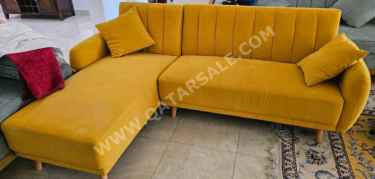 Sofas, Couches & Chairs Home Center L shape - Fabric - Yellow