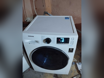 Washers & Dryers Sets Samsung / 8 Kg White Steam Washer Steam Dryer Stackable With Delivery With Installation Front Load Washer Electric