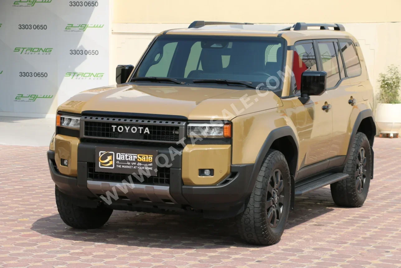 تويوتا برادو فيرست اديشن 2024 اوتوماتيك 31,000 كم 4 سلندر دفع رباعي اس يو في ذهبي تحت الضمان