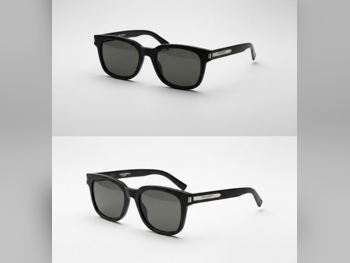 سانت لوران نظارة شمسية أسود مربع رؤيا واحدة فرنسا لكلا الجنسين