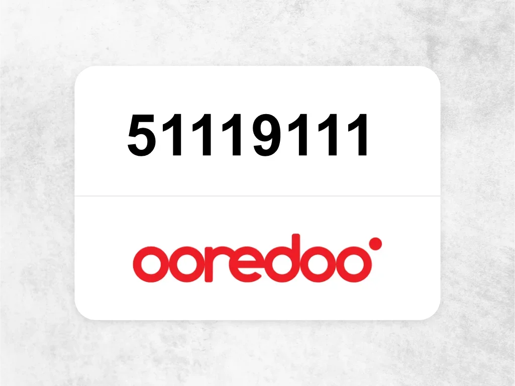 Ooredoo Mobile Phone  51119111