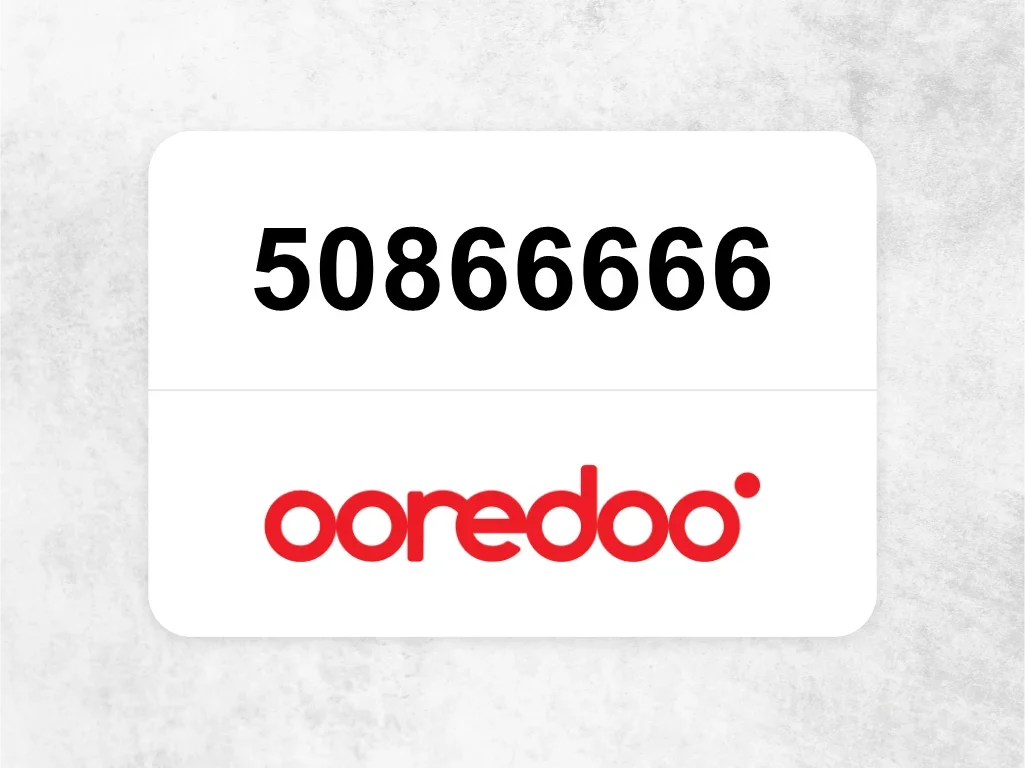 Ooredoo Mobile Phone  50866666