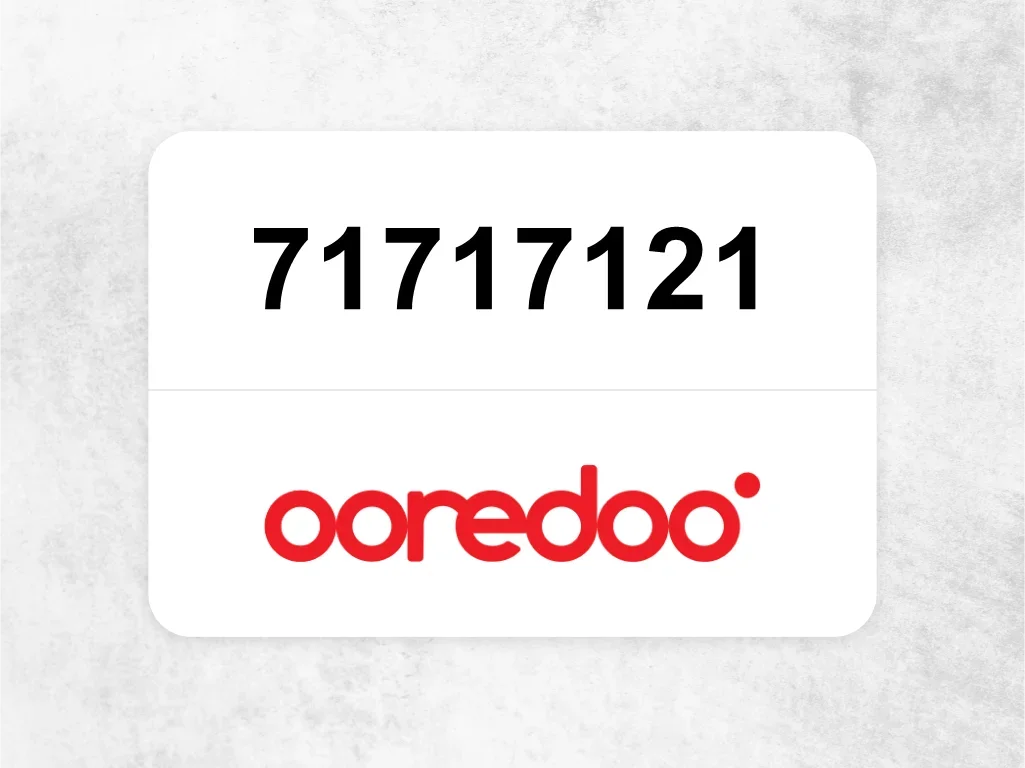 Ooredoo Mobile Phone  71717121