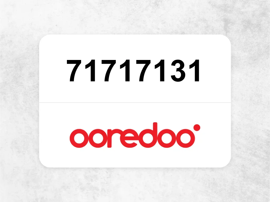 Ooredoo Mobile Phone  71717131