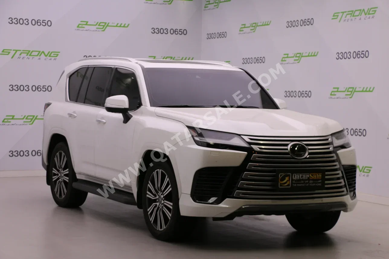 Lexus LX 600 Luxury 2024 Automatic 84,000 Km 6 Cylinder Four Wheel Drive (4WD) SUV White With Warranty