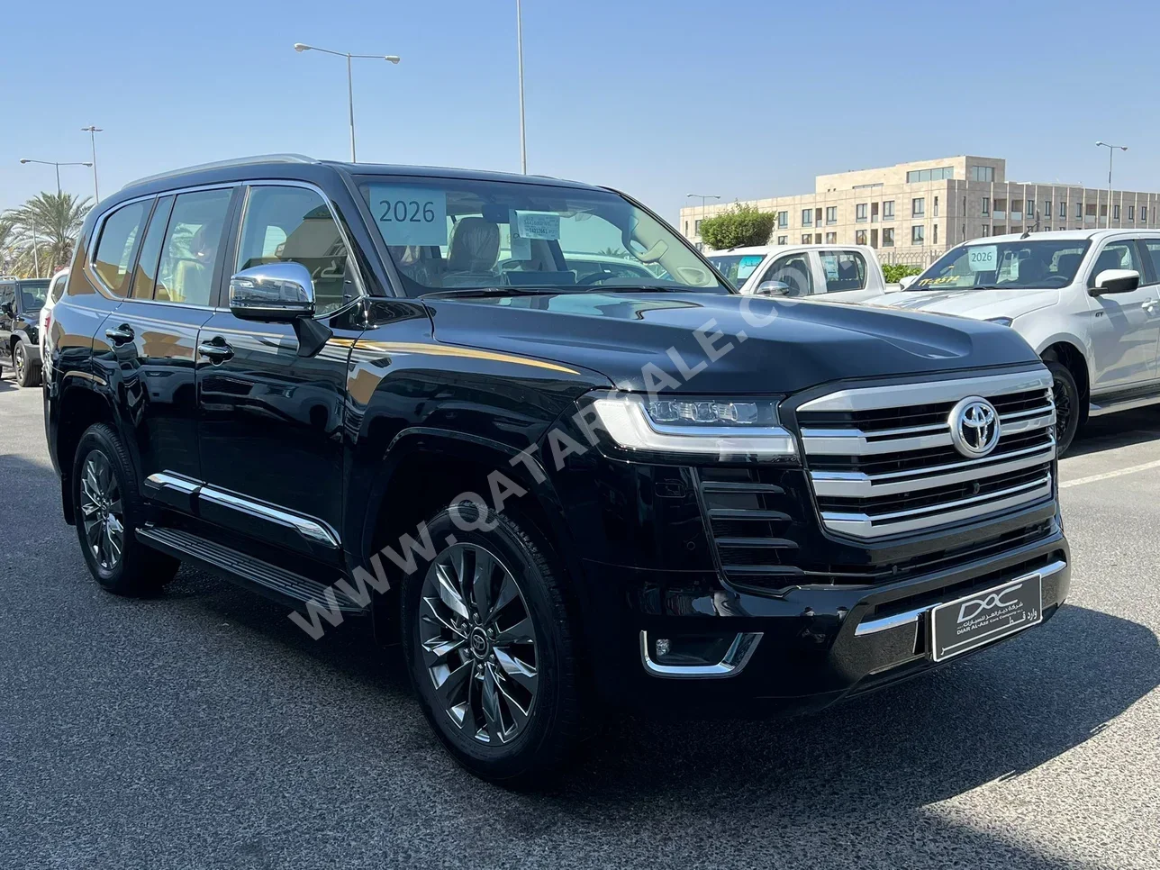 تويوتا  لاند كروزر  في اكس توين توربو  2026  اوتوماتيك  0 كم  6 سلندر  دفع رباعي  اس يو في  أسود  تحت الضمان