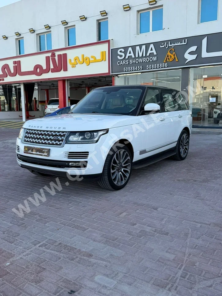 لاند روفر رنج روفر فوج 2014 اوتوماتيك 313,000 كم 8 سلندر دفع رباعي اس يو في أبيض