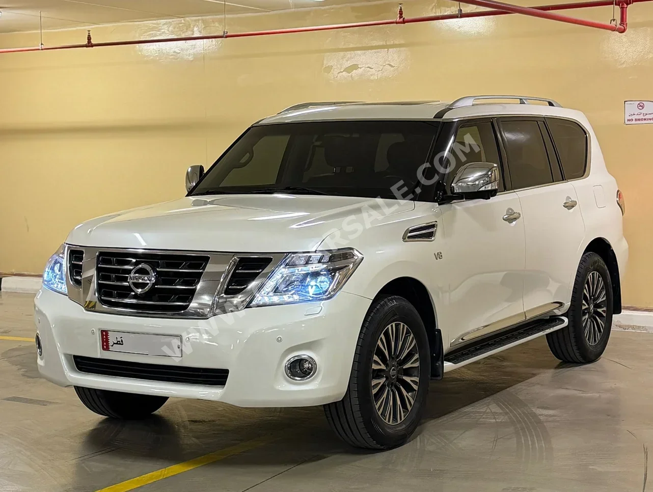 Nissan Patrol Platinum 2016 Automatic 115,000 Km 8 Cylinder Four Wheel Drive (4WD) SUV White