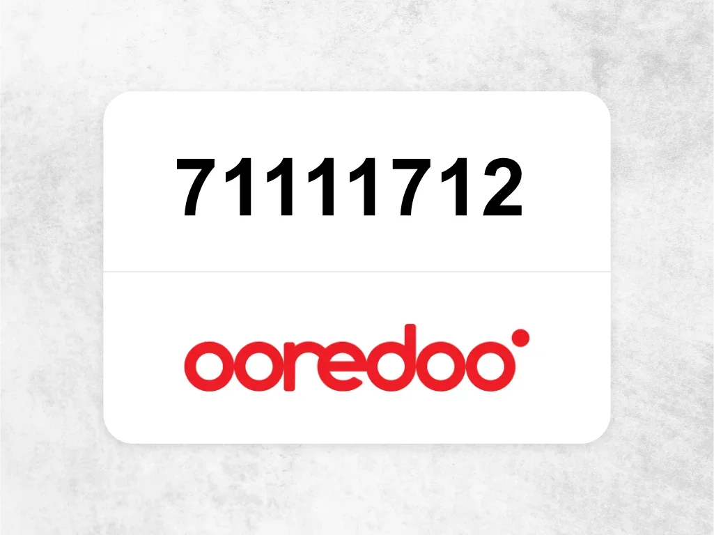 Ooredoo Mobile Phone  71111712