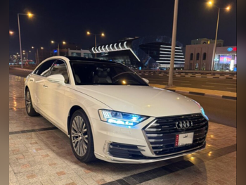Audi  A8  S-line  2018  Automatic  102,000 Km  6 Cylinder  All Wheel Drive (AWD)  Sedan  White  With Warranty