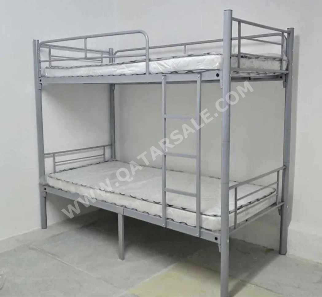 Beds - Lifestyle - Double bunk - Gray - Mattress Included