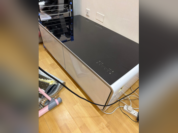 الطاولات والخزائن الجانبية طاولة قهوة وسط  - أبيض